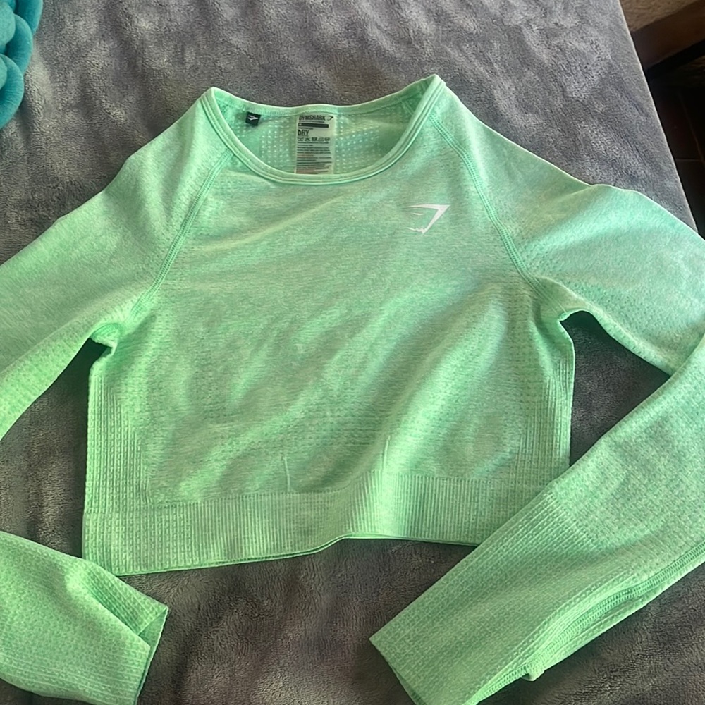 Gymshark Size medium green workout top